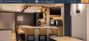 Screenshot of Hyatt's website for Hyatt Place Columbus