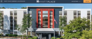 Screenshot of Hyatt's website for Hyatt Place Greenville