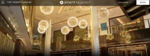 Screenshot of Hyatt's website for Hyatt Regency Dushanbe