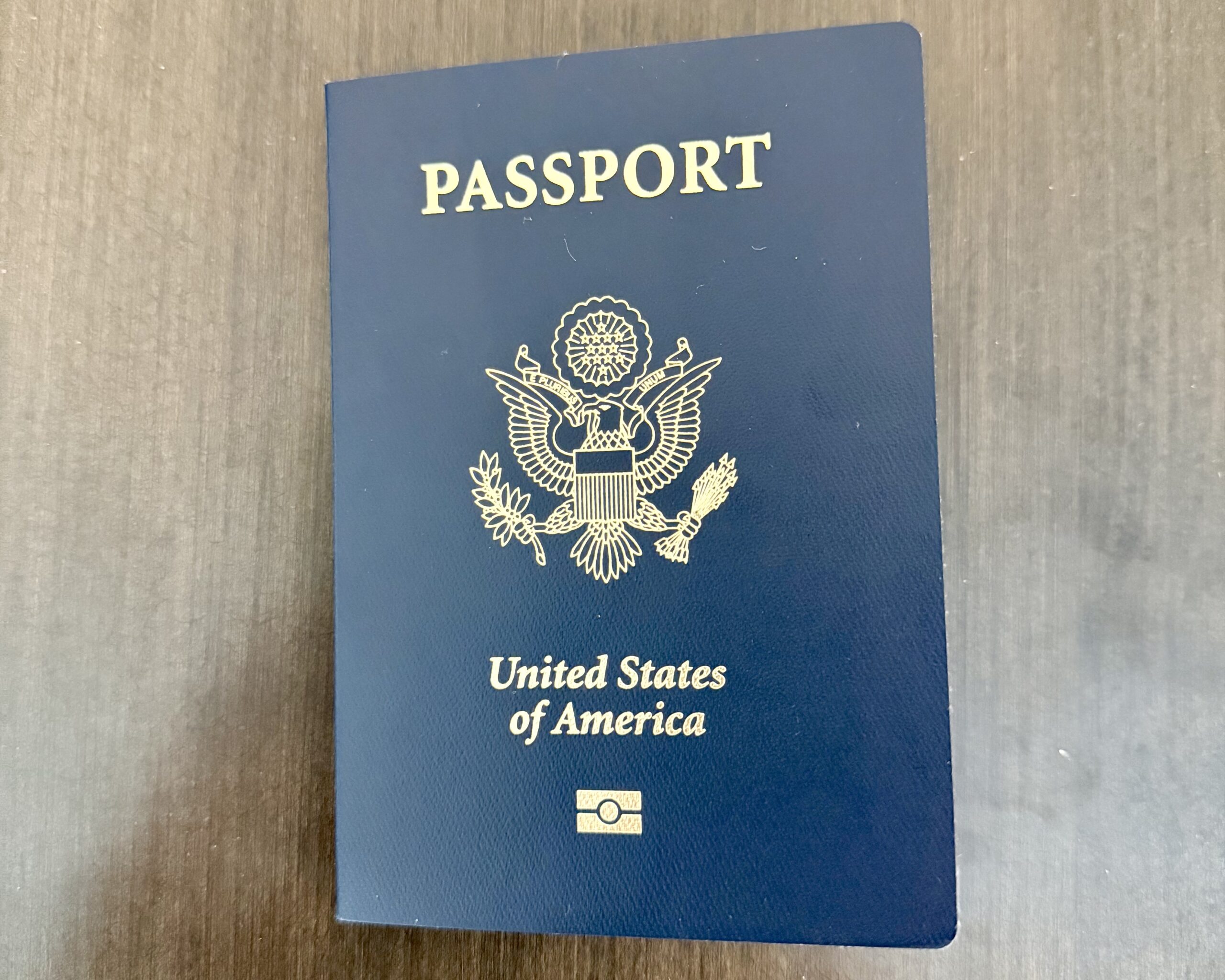 A photo of a U.S. passport