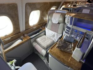 Emirates Business Class seat