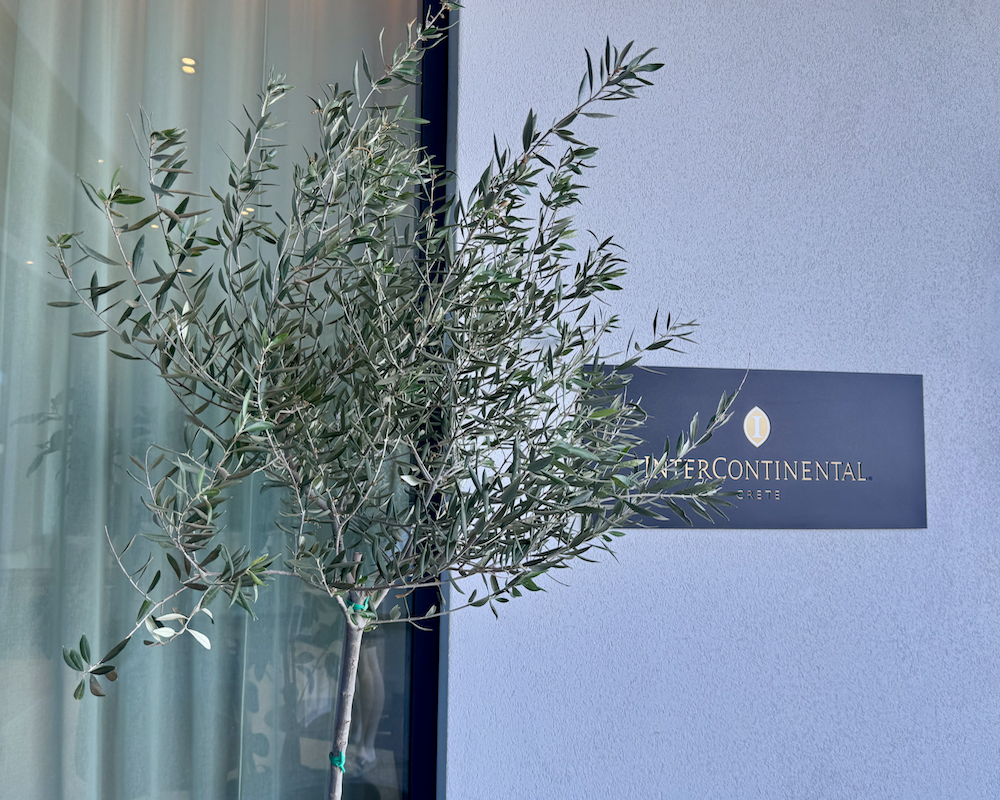 InterContinental Crete entrance sign.