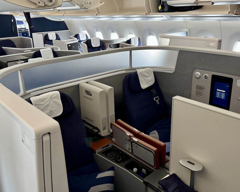 Lufthansa Allegris business class business suite.