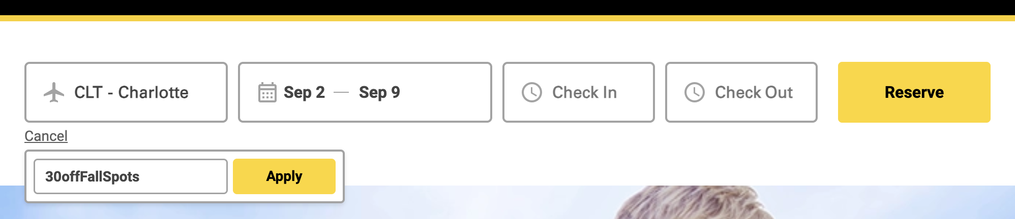 Parking Spot booking widget