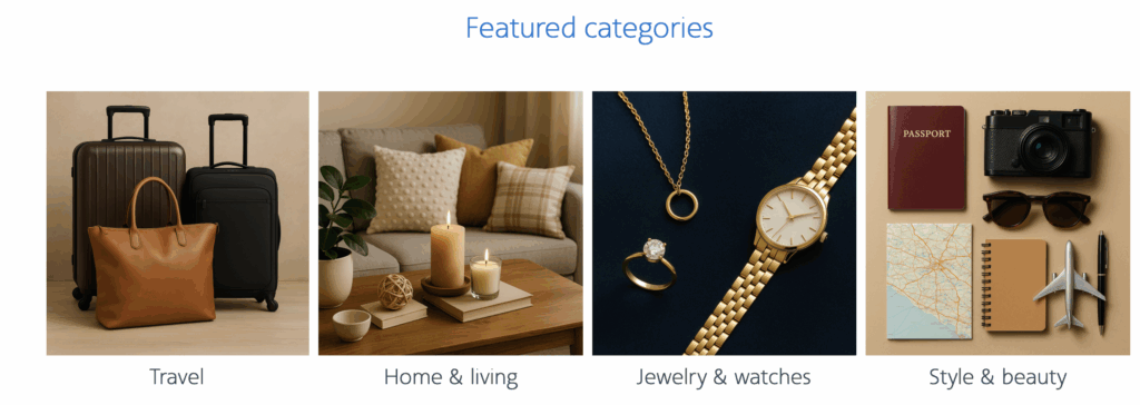 AAdvantage Exchange categories