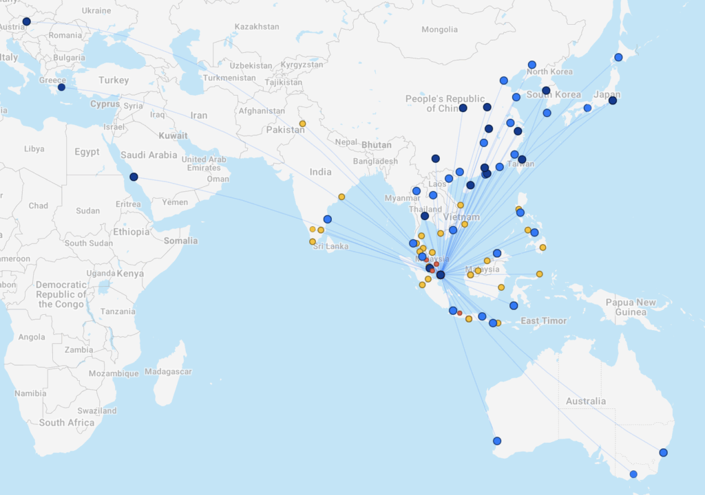 Scoot Airlines destinations