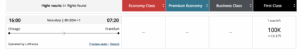 Aeroplan first class price Chicago to Frankfurt. 100k miles plus $79 CAD