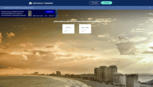 The Aeromexico Rewards website