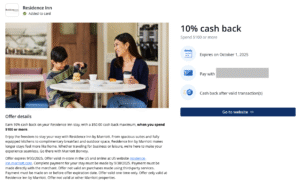 10% at Residence Inn