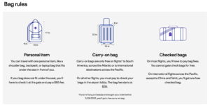 United Basic Economy baggage policy