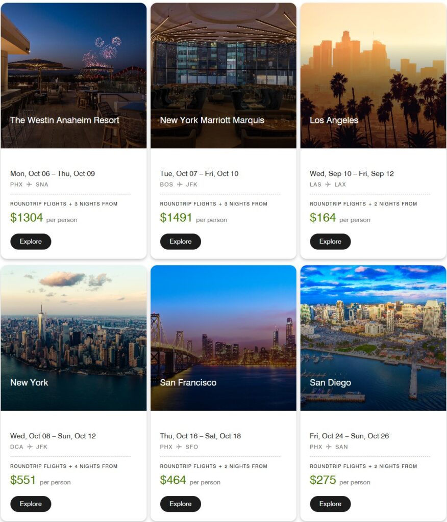 Vacations by Marriott Packages in CA and NY