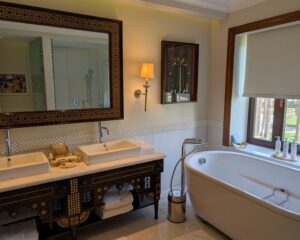 Bathroom at Marriott Mena House, Cairo