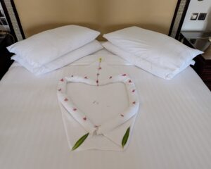 Towel art at the Marriott Mena House, Cairo