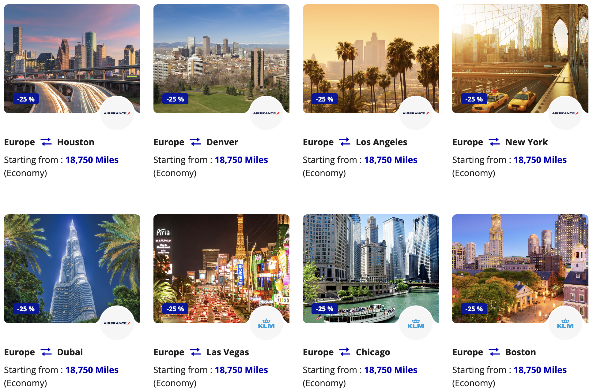 Flying Blue promo rewards for September 2025