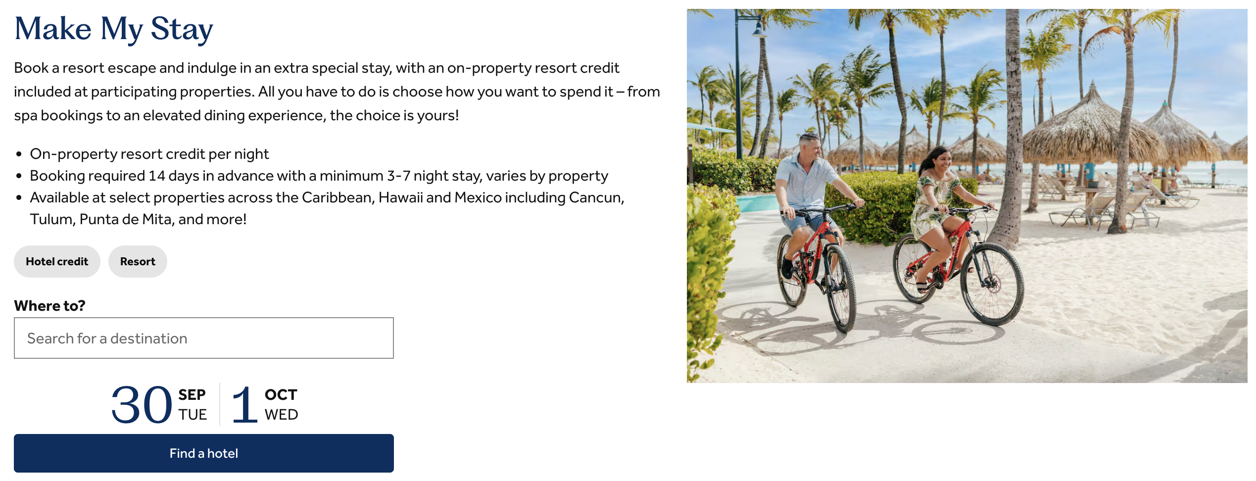 Hilton Make My Stay promo.