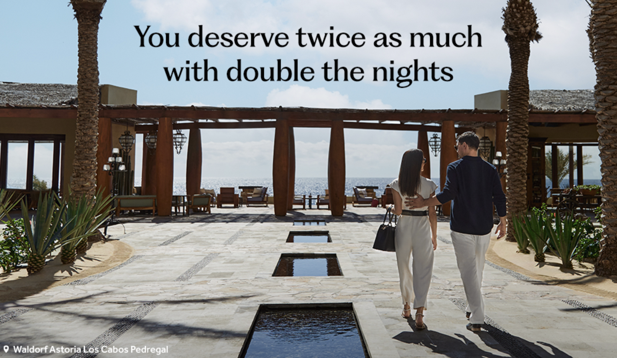 Targeted Hilton promo landing page for double elite nights.