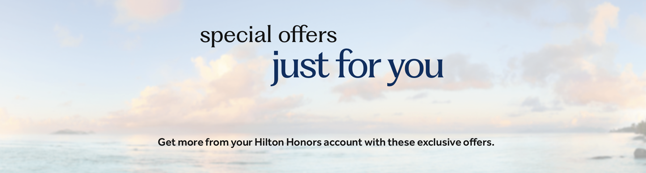 Targeted Hilton promo banner.