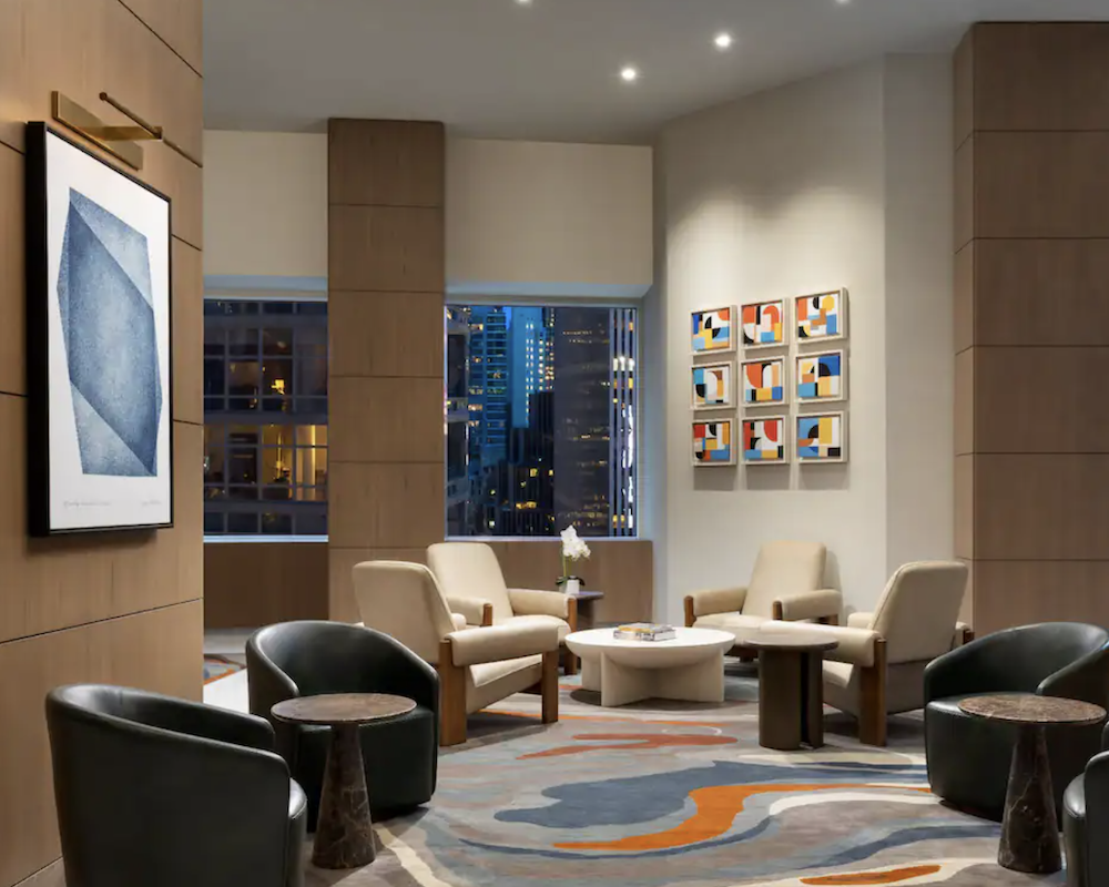 Lobby at the Hyatt Regency Times Square.