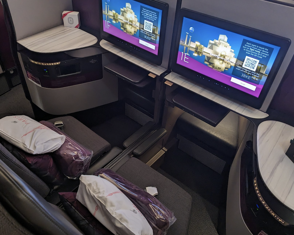 Top-down view of a double Qsuite.