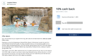 10% at Gaylord Palms