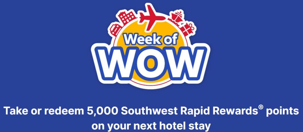 Southwest 5,000 Points Hotel Stay WoW October 2025 Promotion