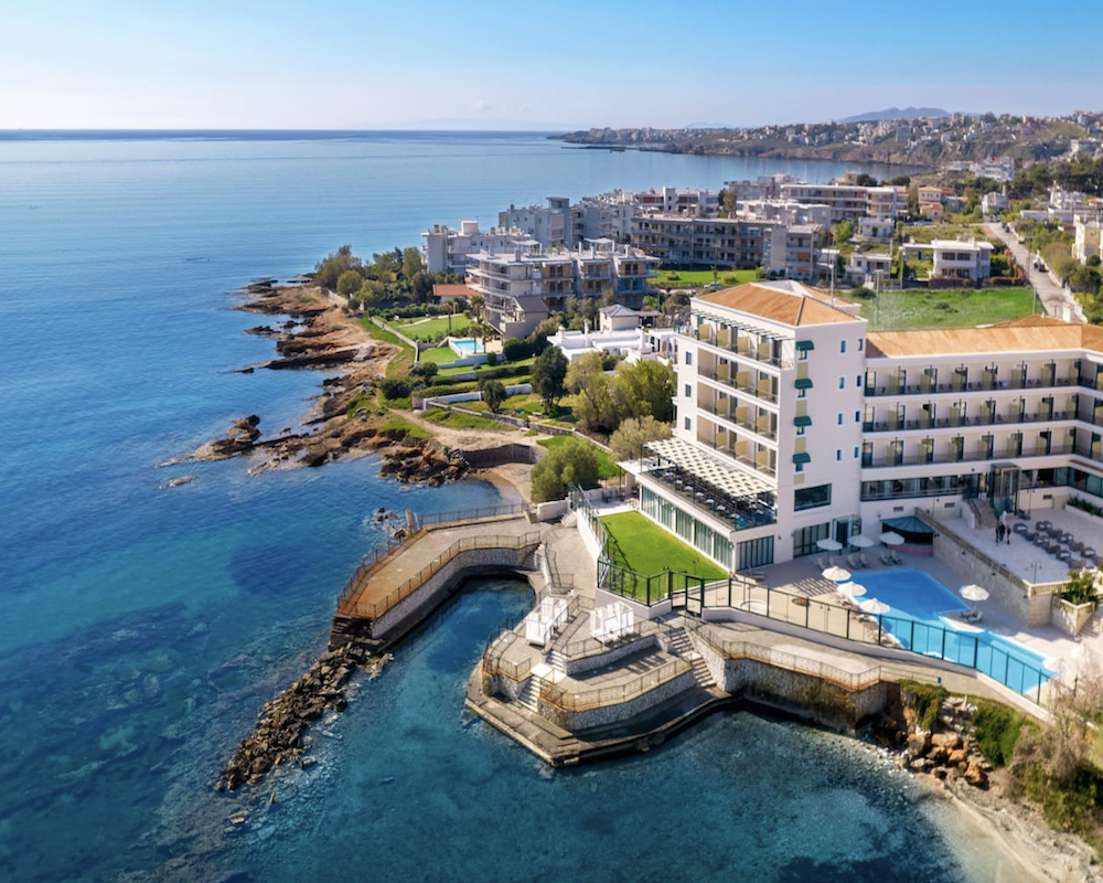 Aerial view of the Ramada by Wyndham Athens Attica Riviera