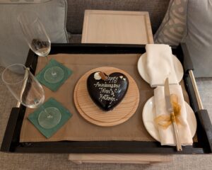 Anniversary cake from Baros Maldives