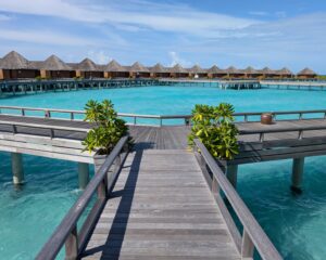 Overwater villas at Baros Maldives