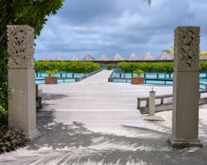 Overwater villas at Baros Maldives