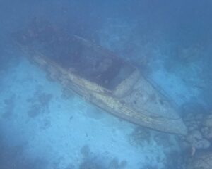 Sunken ship at Baros Maldives