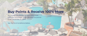 Banner image for Wyndham members to buy points with a 100% bonus