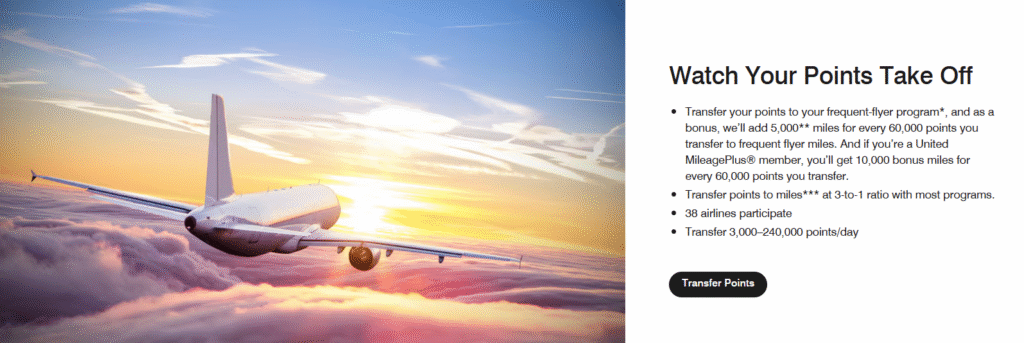 Marriott airline transfer banner.