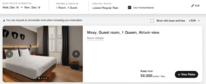 Marriott award stay at the Moxy Istanbul Taksim