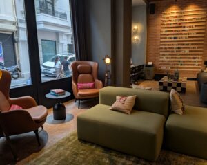 Lobby at Moxy Istanbul Beyoglu in Turkey
