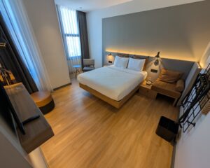 A room at Moxy Istanbul Beyoglu in Turkey