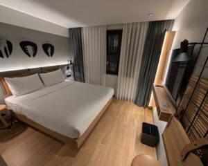 A room at Moxy Istanbul Beyoglu in Turkey