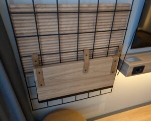 Desk in a guest room at Moxy Istanbul Beyoglu in Turkey