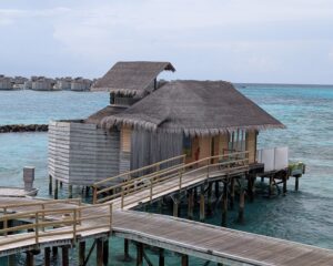 Overwater villa at Six Senses Laamu in the Maldives