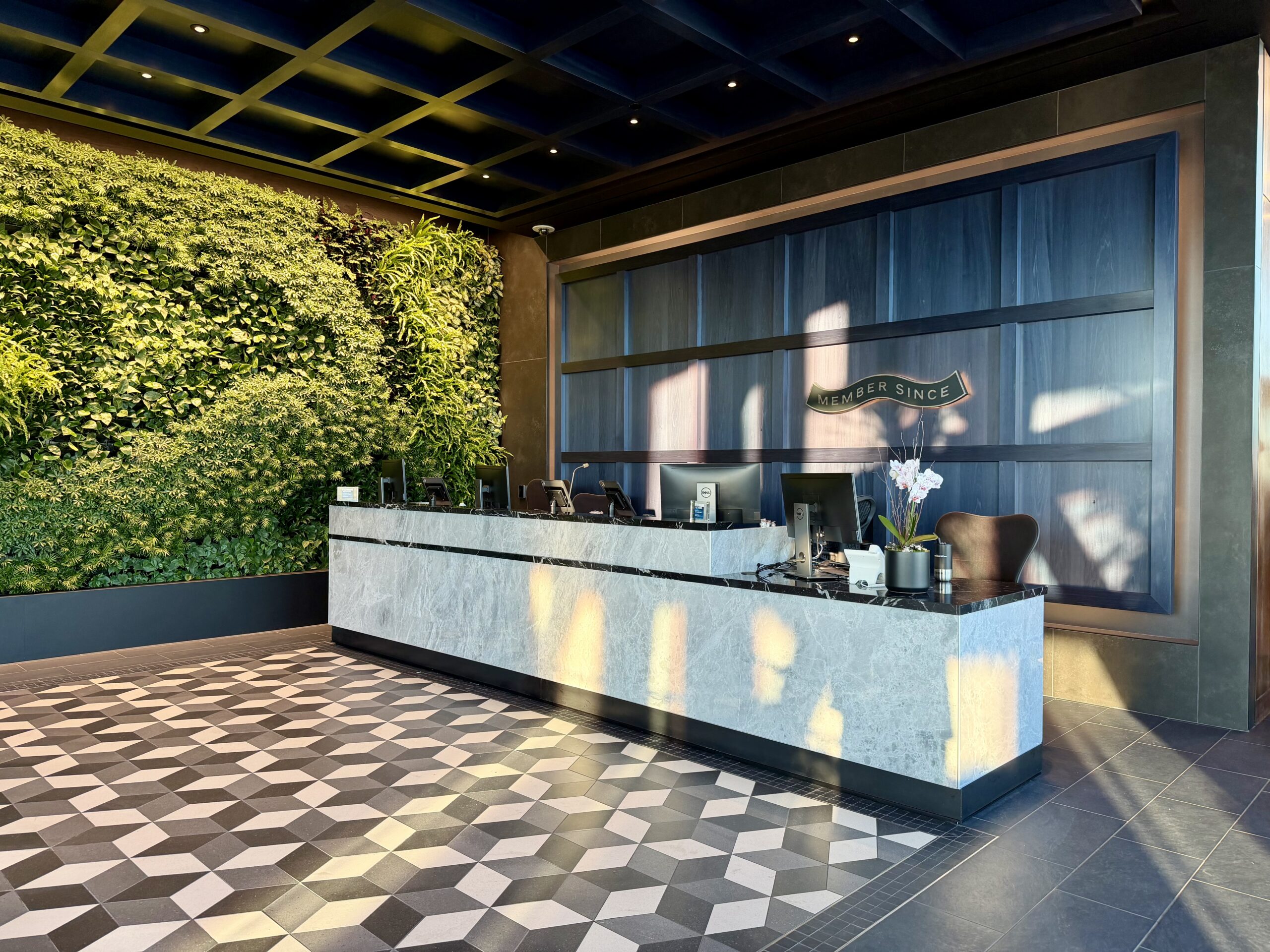 Entry desk at Centurion Lounge SLC.