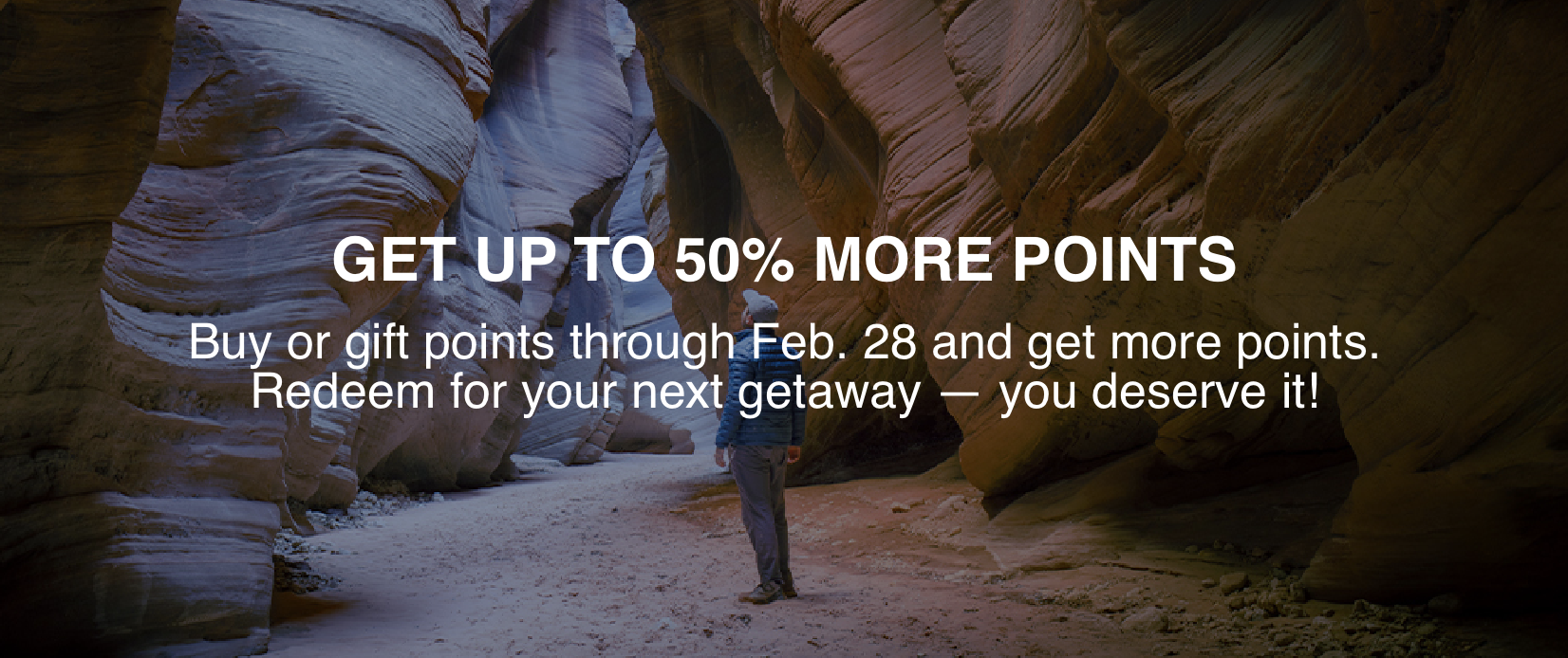 Amtrak buy points promo banner