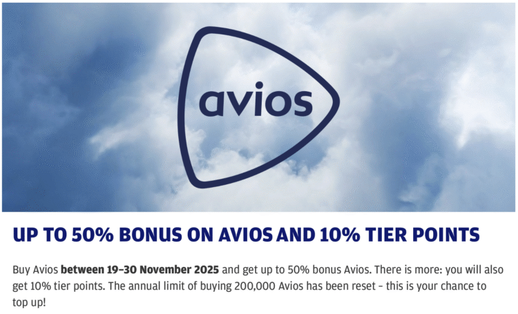 Buy Finnair Avios / Tier Points promotion banner.