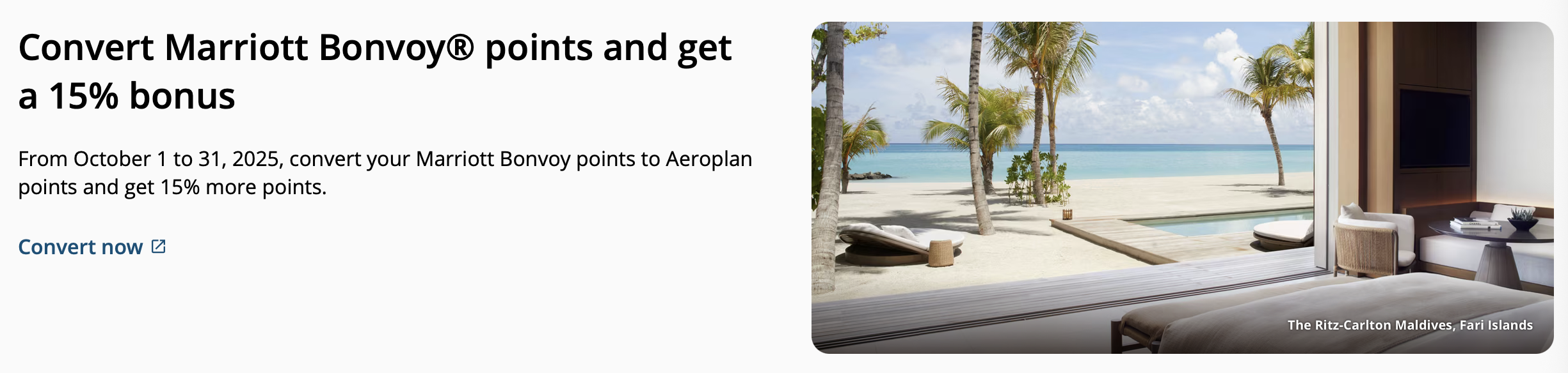 Air Canada 15% transfer bonus to Marriott