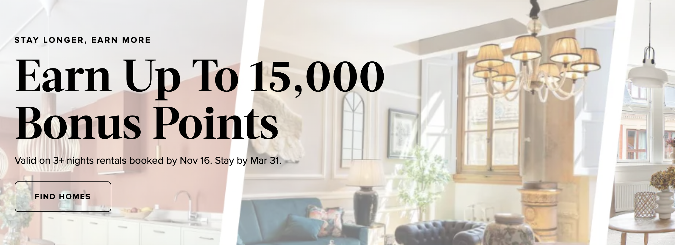 Marriott Homes & Villas November Bonus Points Offer