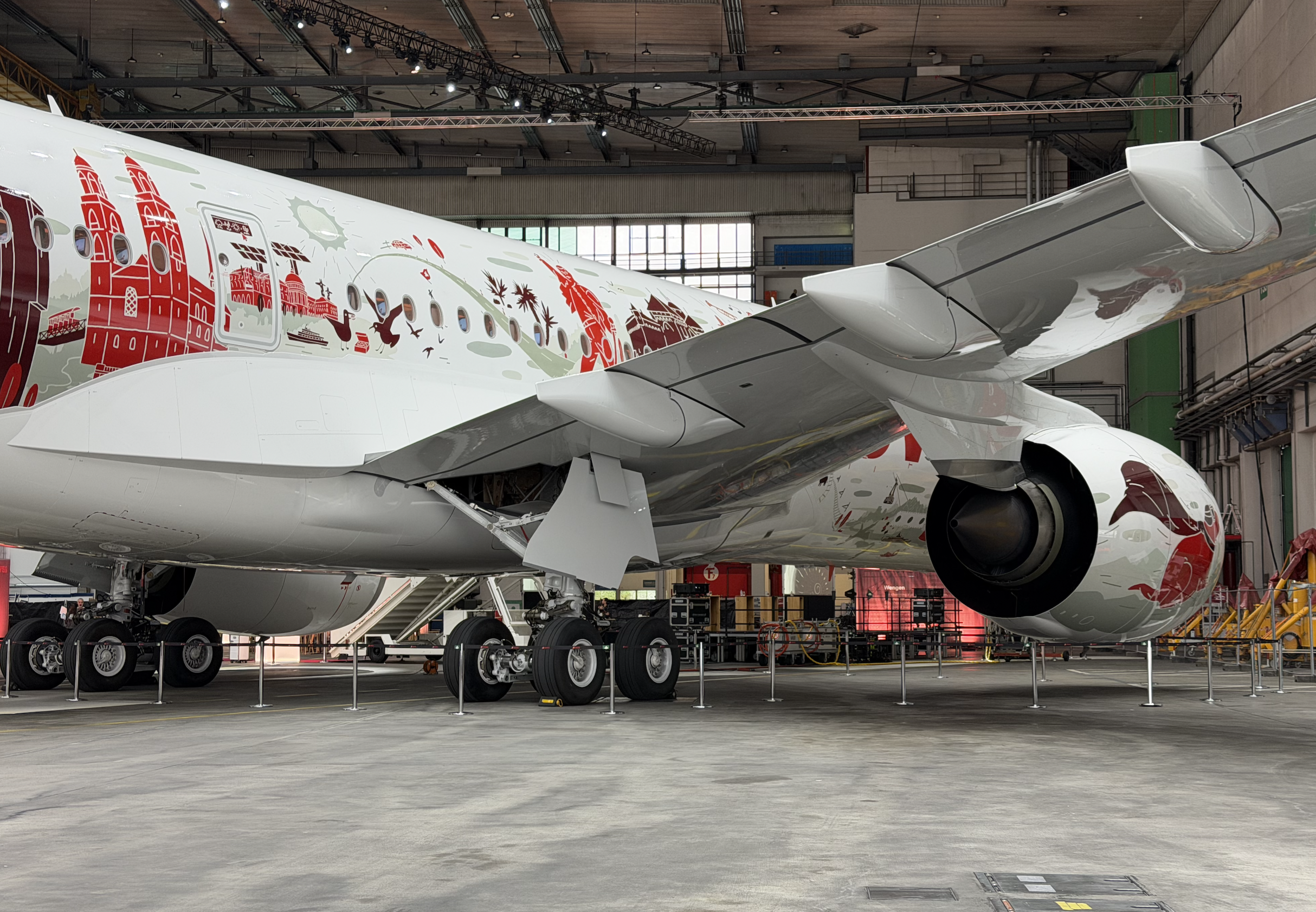 SWISS A350 artwork.
