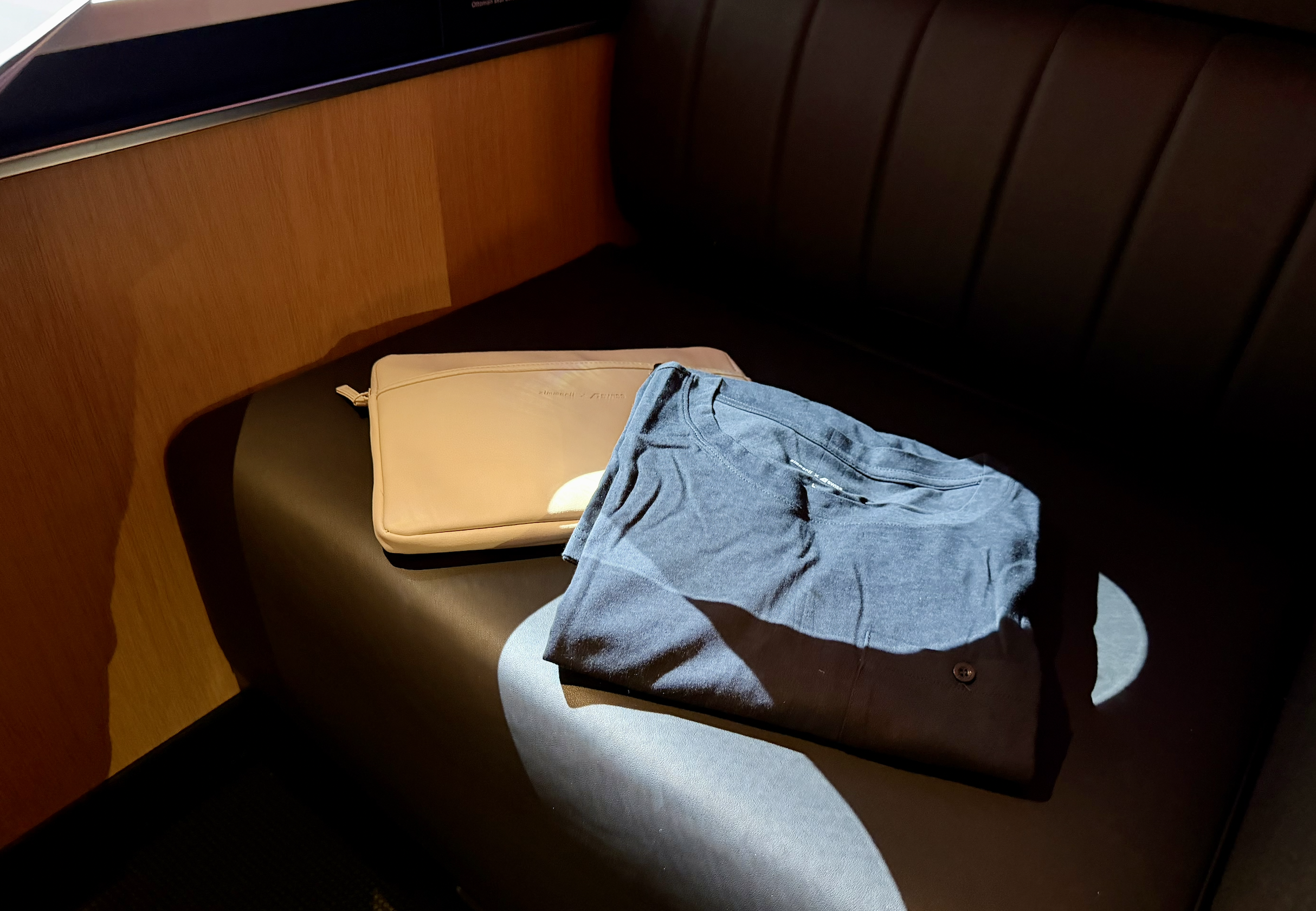 SWISS A350 first class amenities