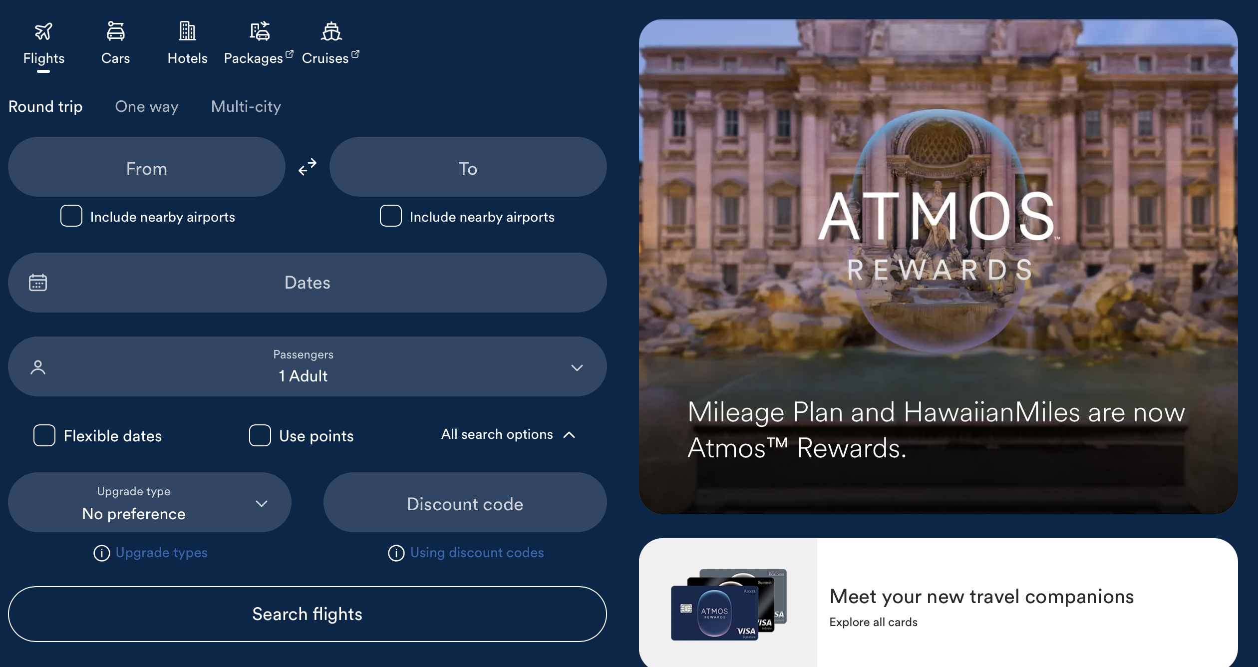 Alaska Airlines search
