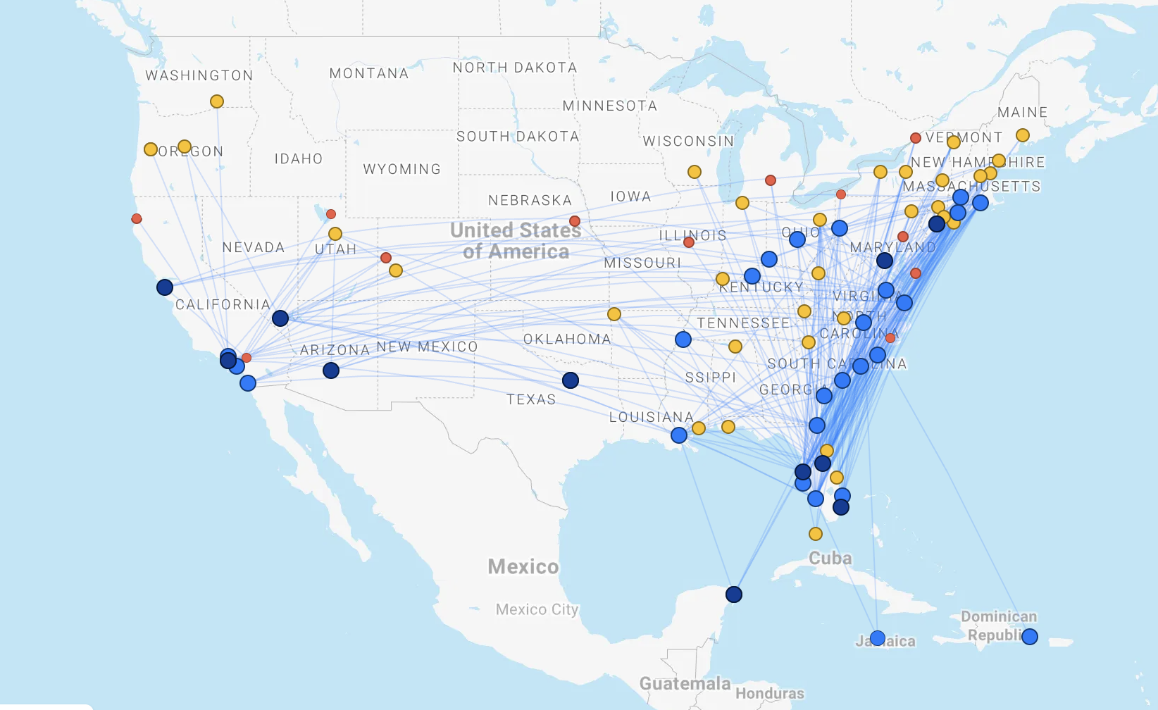 A screenshot of the Breeze route map