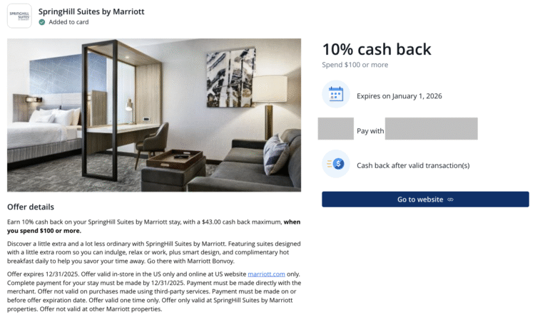 10% at SpringHill Suites