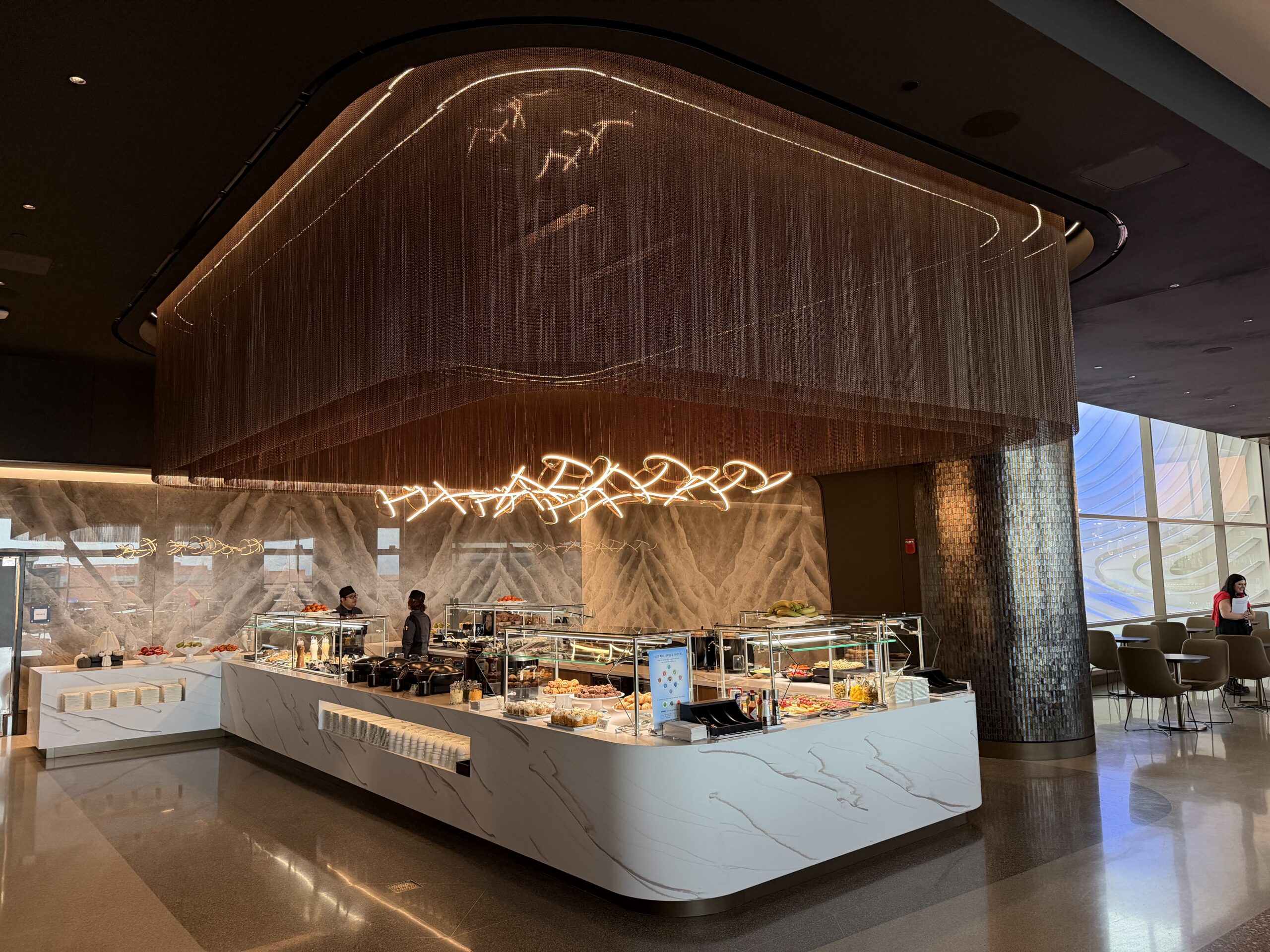 Delta Sky Club SLC Concourse B buffet.