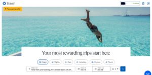 Screenshot of Chase Travel showing a hotel search